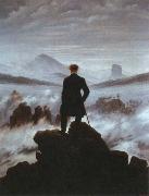 Caspar David Friedrich wanderer above the sea of fog Sweden oil painting artist